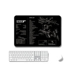 2 Stück rutschfeste, einseitig verwendbare Mauspads mit Wärmeübertragung für Büro und Gaming, 2 mm, 3 mm, 4 mm, 5 mm