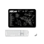 2 Stück rutschfeste, einseitig verwendbare Mauspads mit Wärmeübertragung für Büro und Gaming, 2 mm, 3 mm, 4 mm, 5 mm