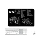2 Stück rutschfeste, einseitig verwendbare Mauspads mit Wärmeübertragung für Büro und Gaming, 2 mm, 3 mm, 4 mm, 5 mm