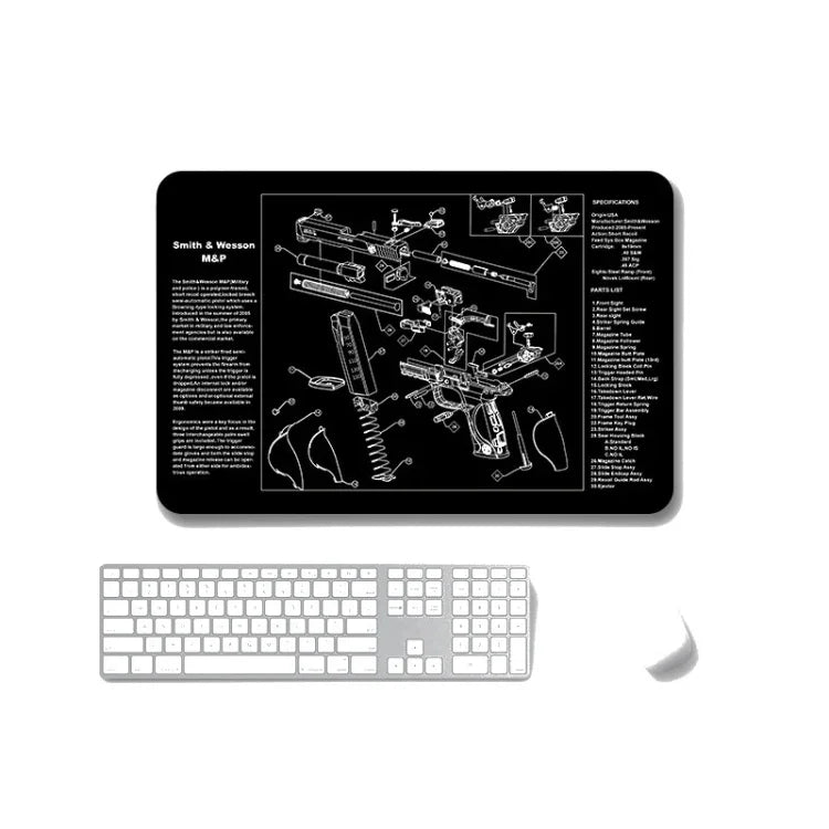 2 Stück rutschfeste, einseitig verwendbare Mauspads mit Wärmeübertragung für Büro und Gaming, 2 mm, 3 mm, 4 mm, 5 mm