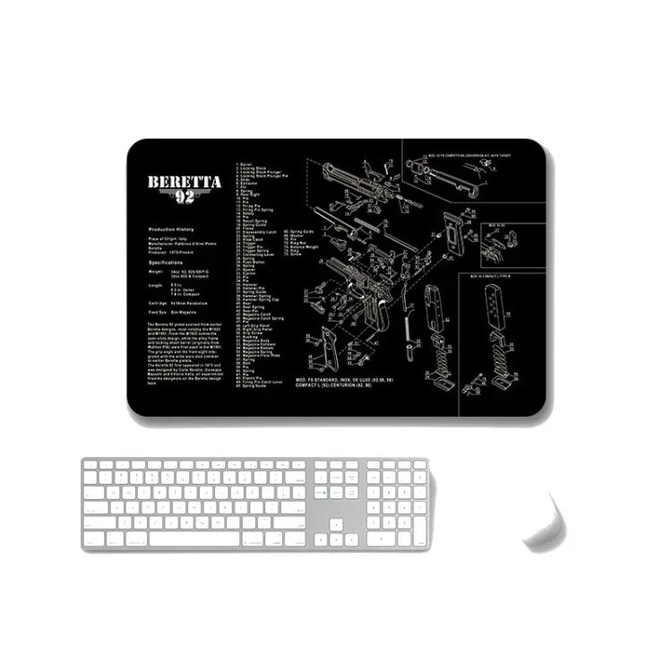 2 Stück rutschfeste, einseitig verwendbare Mauspads mit Wärmeübertragung für Büro und Gaming, 2 mm, 3 mm, 4 mm, 5 mm