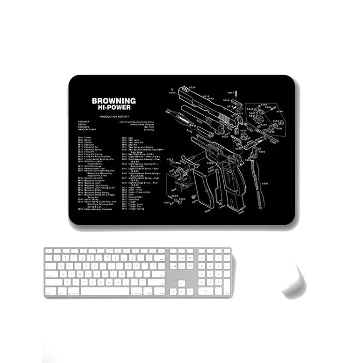 2 Stück rutschfeste, einseitig verwendbare Mauspads mit Wärmeübertragung für Büro und Gaming, 2 mm, 3 mm, 4 mm, 5 mm