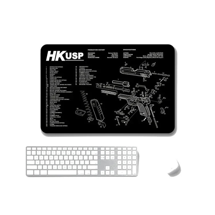 2 Stück rutschfeste, einseitig verwendbare Mauspads mit Wärmeübertragung für Büro und Gaming, 2 mm, 3 mm, 4 mm, 5 mm