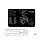 2 Stück rutschfeste, einseitig verwendbare Mauspads mit Wärmeübertragung für Büro und Gaming, 2 mm, 3 mm, 4 mm, 5 mm