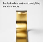 Messing Goldfarbe Gebürsteter Haken, stanzfrei, Metall-Hängehaken, klein, groß