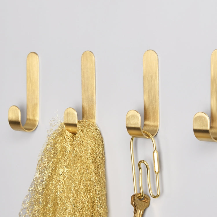 Messing Goldfarbe Gebürsteter Haken, stanzfrei, Metall-Hängehaken, klein, groß