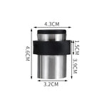 Gummi Anti-Kollisions-Türzahnloch Edelstahl Runde Tür Widerstandsfähig Haus Bodenförmige Zylindrische Tür Berührung, 46mm Loch, 60mm Loch, 80mm Loch, 46mm Loch-frei, 60mm Loch-frei, 80mm Loch-frei, Gebürsteter Stahl 46mm Mit Kunststoffkopf+Loch-frei...