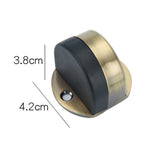 Edelstahl-Türpuffer ohne Bohren, Schlafzimmer, Badezimmer, unsichtbarer Antikollisions-Gummi-Türstopper, Schwarz, Grünbronze, Rotbronze, Gebürsteter Stahl, Gelbbronze, Porzellanweiß, Hellgold
