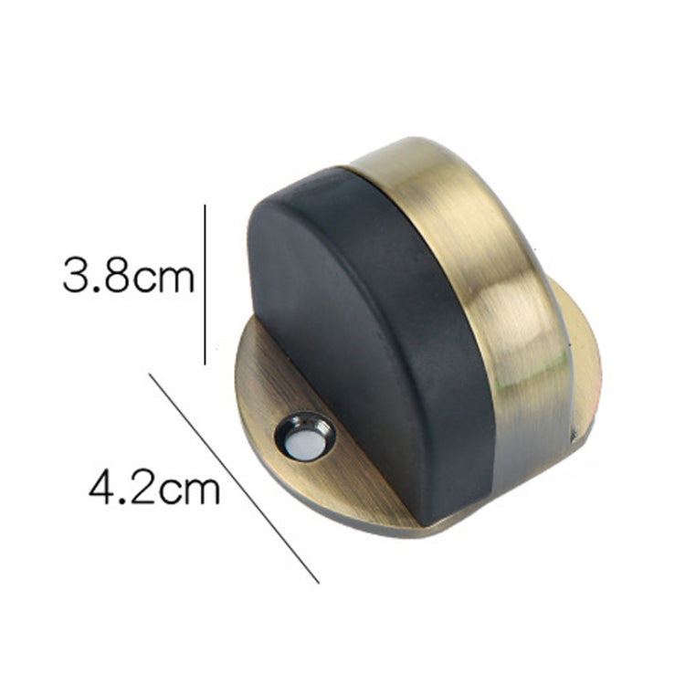Edelstahl-Türpuffer ohne Bohren, Schlafzimmer, Badezimmer, unsichtbarer Antikollisions-Gummi-Türstopper, Schwarz, Grünbronze, Rotbronze, Gebürsteter Stahl, Gelbbronze, Porzellanweiß, Hellgold