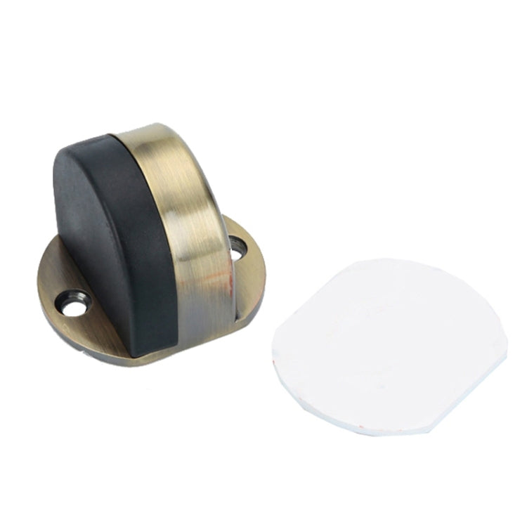 Edelstahl-Türpuffer ohne Bohren, Schlafzimmer, Badezimmer, unsichtbarer Antikollisions-Gummi-Türstopper, Schwarz, Grünbronze, Rotbronze, Gebürsteter Stahl, Gelbbronze, Porzellanweiß, Hellgold