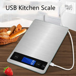 A10-1 Tragbare USB-Küchenwaage, Haushaltswaage zum Backen von Tee, quasi-grammgenaue Tischwaage, 5kg / 1g (Weiß), 10kg / 1g (Weiß), 15kg / 1g (Weiß), 5kg / 1g (Roségold), 10kg / 1g (Roségold), 15kg / 1g (Roségold)