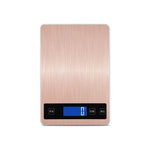 A10-1 Tragbare USB-Küchenwaage, Haushaltswaage zum Backen von Tee, quasi-grammgenaue Tischwaage, 5kg / 1g (Weiß), 10kg / 1g (Weiß), 15kg / 1g (Weiß), 5kg / 1g (Roségold), 10kg / 1g (Roségold), 15kg / 1g (Roségold)