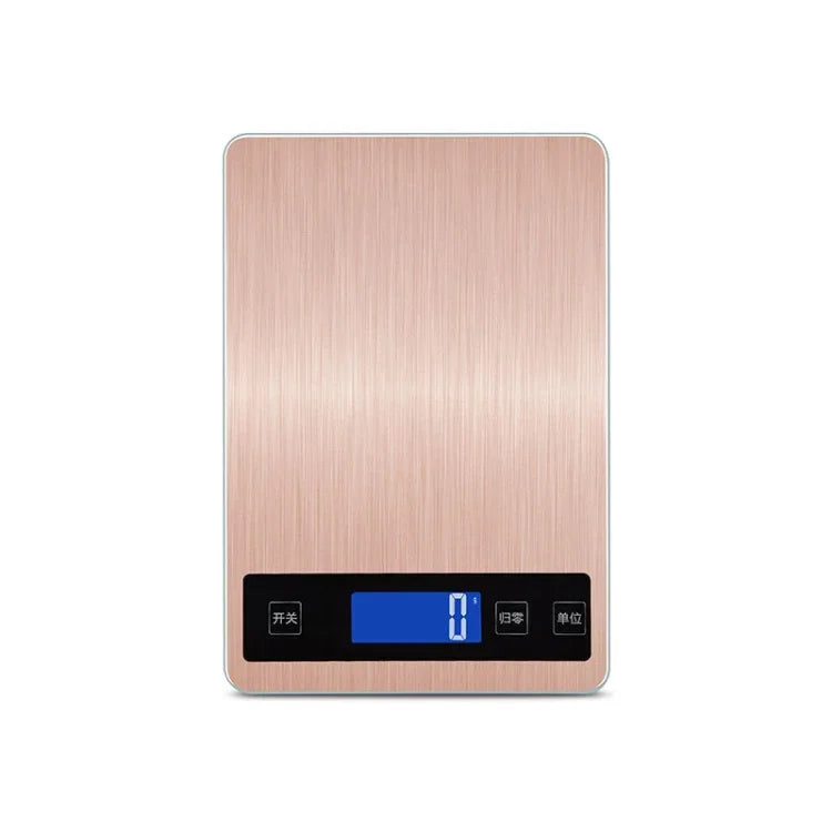 A10-1 Tragbare USB-Küchenwaage, Haushaltswaage zum Backen von Tee, quasi-grammgenaue Tischwaage, 5kg / 1g (Weiß), 10kg / 1g (Weiß), 15kg / 1g (Weiß), 5kg / 1g (Roségold), 10kg / 1g (Roségold), 15kg / 1g (Roségold)