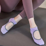 Rückenfreie Rutschfeste Yoga-Tanz-Socken Fitnessstudio Indoor-Bodensocken, 35-42