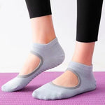 Rückenfreie Rutschfeste Yoga-Tanz-Socken Fitnessstudio Indoor-Bodensocken, 35-42