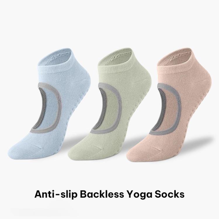 Rückenfreie Rutschfeste Yoga-Tanz-Socken Fitnessstudio Indoor-Bodensocken, 35-42