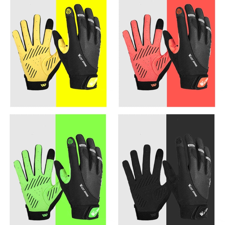 WEST BIKING YP0211209 Fahrradhandschuhe Stoßdämpfer Rutschfest Touchscreen-Handschuh, M, L, XL