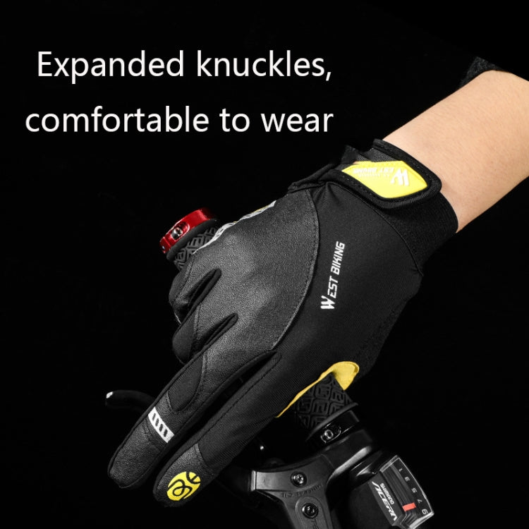 WEST BIKING YP0211209 Fahrradhandschuhe Stoßdämpfer Rutschfest Touchscreen-Handschuh, M, L, XL
