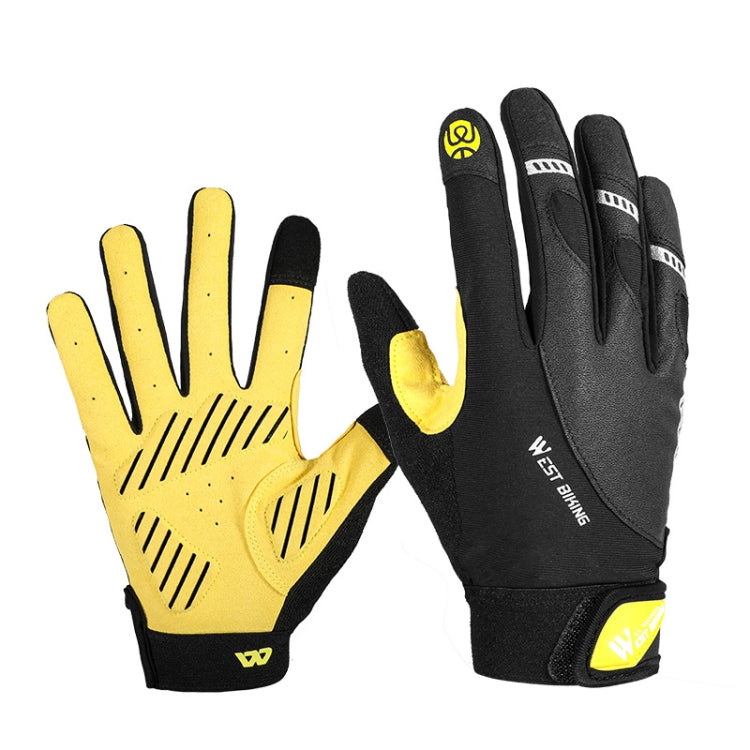WEST BIKING YP0211209 Fahrradhandschuhe Stoßdämpfer Rutschfest Touchscreen-Handschuh, M, L, XL