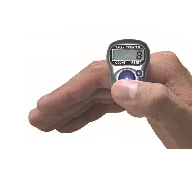 10 Stk. Fingerzähler aus Kunststoff, manuell, Ring-Stil, Mini-Elektronikzähler, zufällige Farbauswahl, 10 Stk. zufällige Farbe
