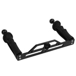 XTGP324A Aluminium-Trägerstabilisator mit Doppelgriff für Unterwasserkameragehäuse