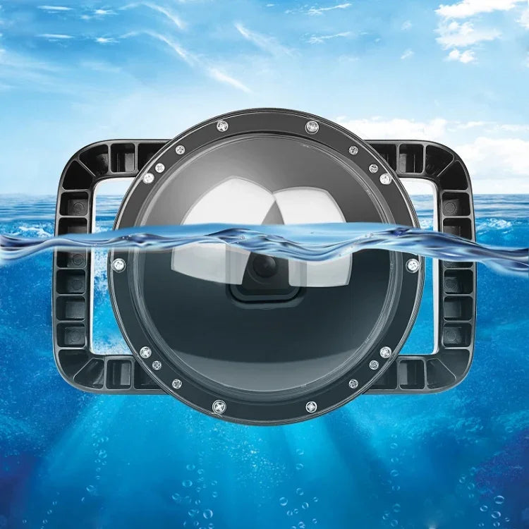 SHOOT XTGP559 Dome Port Unterwasser-Tauchkamera-Objektiv Transparente Abdeckung Gehäuse für GoPro HERO9 Black, für GoPro HERO9 Black
