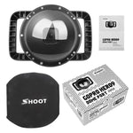 SHOOT XTGP559 Dome Port Unterwasser-Tauchkamera-Objektiv Transparente Abdeckung Gehäuse für GoPro HERO9 Black, für GoPro HERO9 Black