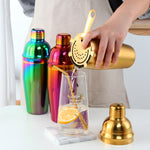 Edelstahl Shaker Cocktail Shaker Set Hand Shaker Becher Fancy Shaker, True Color Set, Gold Set, Rose Gold Set, Magic Colorful Set, Magic Red Set, True Color Shaker, Goldener Shaker, Rose Gold Shaker, Magic Colorful Shaker, Magic Red Shaker