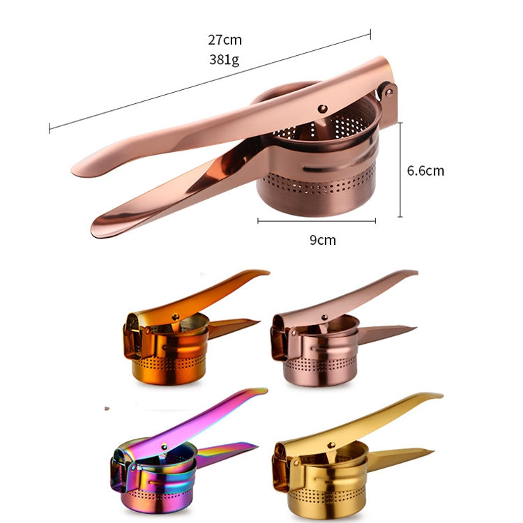 Manuelle Saftpresse aus Edelstahl, abnehmbarer Entsafter, kommerzieller Entsafter mit großem Fassungsvermögen, Golden, Roségold, Magic Colorful, Magic Red
