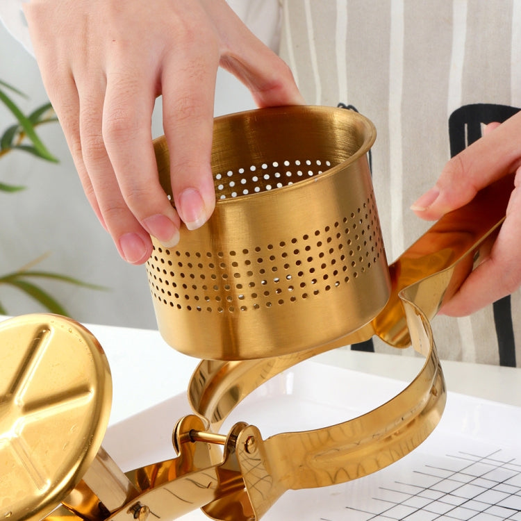 Manuelle Saftpresse aus Edelstahl, abnehmbarer Entsafter, kommerzieller Entsafter mit großem Fassungsvermögen, Golden, Roségold, Magic Colorful, Magic Red