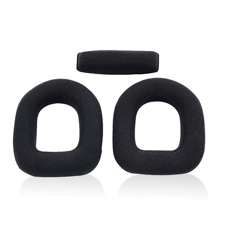 2 Stück Gaming-Headset-Schwamm-Schutzetui, Flanell-Ohrpolster Für Logitech A10, Kopfband Für Logitech A10, Flanell-Ohrpolster Für Logitech A40, Flanell-Ohrpolster Für Logitech A50, Flanell-Kopfband Für Logitech A50