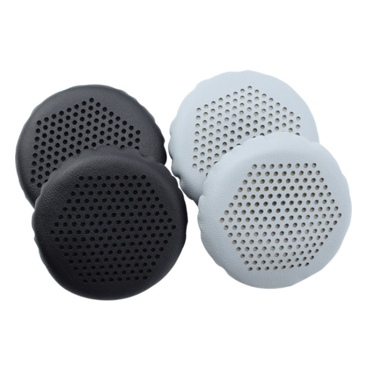 2 STÜCK Kopfhörer-Leder-Ohrpolster für Edifier W570BT / W670BT, Schwarz, Silbergrau
