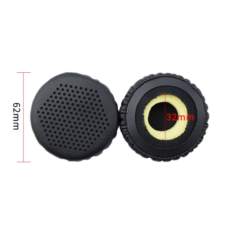 2 STÜCK Kopfhörer-Leder-Ohrpolster für Edifier W570BT / W670BT, Schwarz, Silbergrau