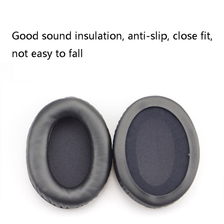 2 STÜCK Headset-Schwammüberzug Ohrpolster Lederhülle für Kingston Cloud Silver II, Farbe: Schwarz, Schwarz, Schwarz kombiniert, Weiß kombiniert, Gitter, Lammleder Schwarz, Lammleder Weiß