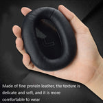 1 Paar Proteinhaut-Leder-Headset-Schwamm-Ohrpolster für Edifier W820BT / W808BT / K815 / K815PG1 / H840 / K800 / K830, Schwarz, Grau, Rot
