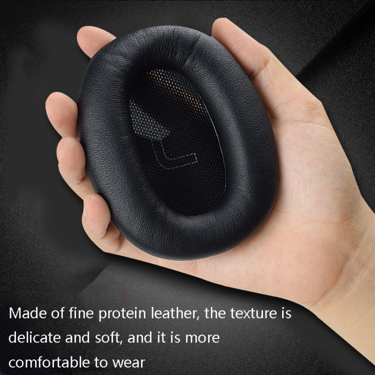 1 Paar Proteinhaut-Leder-Headset-Schwamm-Ohrpolster für Edifier W820BT / W808BT / K815 / K815PG1 / H840 / K800 / K830, Schwarz, Grau, Rot