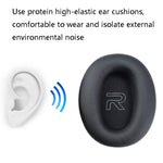 1 Paar Proteinhaut-Leder-Headset-Schwamm-Ohrpolster für Edifier W820BT / W808BT / K815 / K815PG1 / H840 / K800 / K830, Schwarz, Grau, Rot