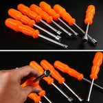 4 Stück Sechskant-Steckschlüssel Handwerkzeug Schraubenschlüssel, 5mm, 5,5mm, 6mm, 7mm, 8mm, 9mm, 10mm