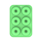 Backofen-Backwerkzeuge Silikonkuchen-Donutform, 8-fach Braun, 6-fach Blau, 6-fach Lila, 6-fach Grün, 6-fach Orange, 6-fach Gelb, 6-fach Rot