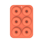 Backofen-Backwerkzeuge Silikonkuchen-Donutform, 8-fach Braun, 6-fach Blau, 6-fach Lila, 6-fach Grün, 6-fach Orange, 6-fach Gelb, 6-fach Rot
