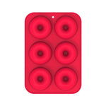 Backofen-Backwerkzeuge Silikonkuchen-Donutform, 8-fach Braun, 6-fach Blau, 6-fach Lila, 6-fach Grün, 6-fach Orange, 6-fach Gelb, 6-fach Rot