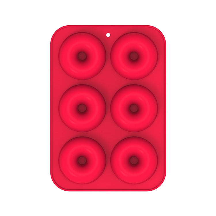 Backofen-Backwerkzeuge Silikonkuchen-Donutform, 8-fach Braun, 6-fach Blau, 6-fach Lila, 6-fach Grün, 6-fach Orange, 6-fach Gelb, 6-fach Rot