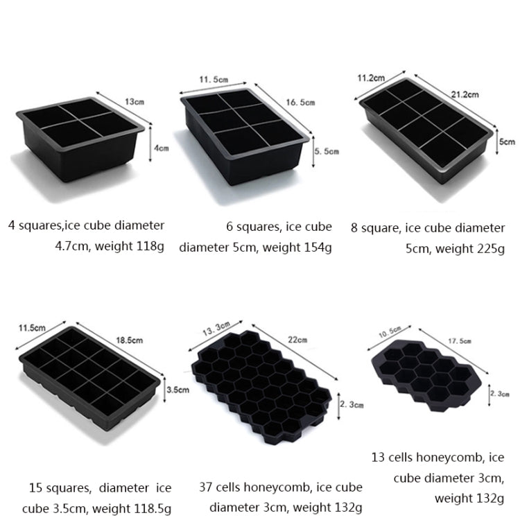 Bar Whiskey Silikon Eiswürfelform, 6-Gitter quadratische Abdeckung, 8-Gitter quadratische Abdeckung, 4-Gitter Totenkopf, 4-Quadrat Abdeckung, 37-Gitter Wabenabdeckung, 13-Gitter Wabenabdeckung, 15-Gitter quadratische Abdeckung, Kaninchen Trichter