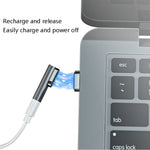 20-Pin-Winkel-Magnet-USB-C-/Typ-C-Adapter unterstützt Laden und 4K-Videoübertragung, Silber, Grau, Schwarz