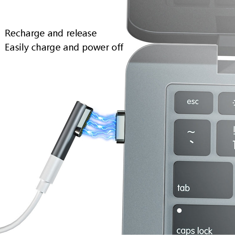 20-Pin-Winkel-Magnet-USB-C-/Typ-C-Adapter unterstützt Laden und 4K-Videoübertragung, Silber, Grau, Schwarz