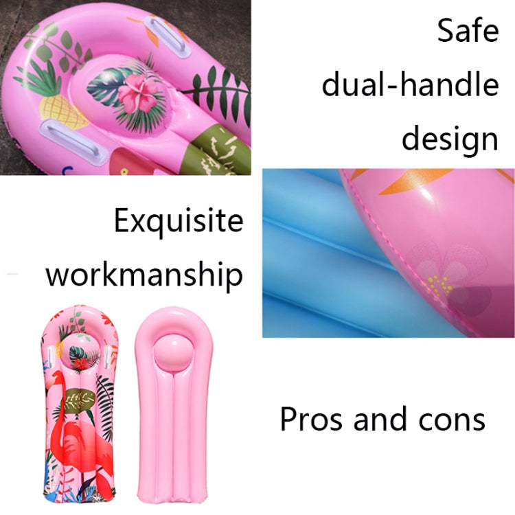 Cartoon Tiermuster PVC Auftriebstafel Wasseraufblasbares Kinder-Surfbrett, 117x54cm