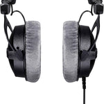 2 STÜCK Ohrpolster-Überzug für Beyerdynamic DT990 / DT880 / DT770 Pro, (Schwarz), (Grau), (Kopfbandschutz)