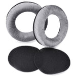2 STÜCK Ohrpolster-Überzug für Beyerdynamic DT990 / DT880 / DT770 Pro, (Schwarz), (Grau), (Kopfbandschutz)