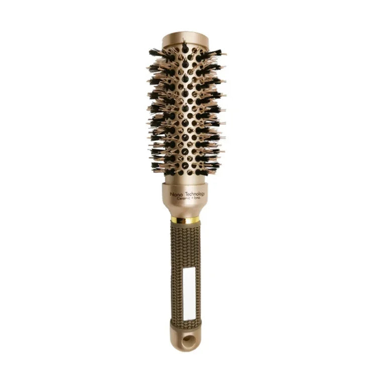 Hochtemperaturbeständiger Lockenwickler mit Keramikborsten und Nylonnadeln, 25, 32, 45, 53 cm
