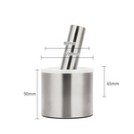 Küche 304 Edelstahl Knoblauchpresse Gewürz Bohnen Nuss Zerkleinerer, gerade Form, taillierte Form, Trommelform, große Schalenform, große Trommelform